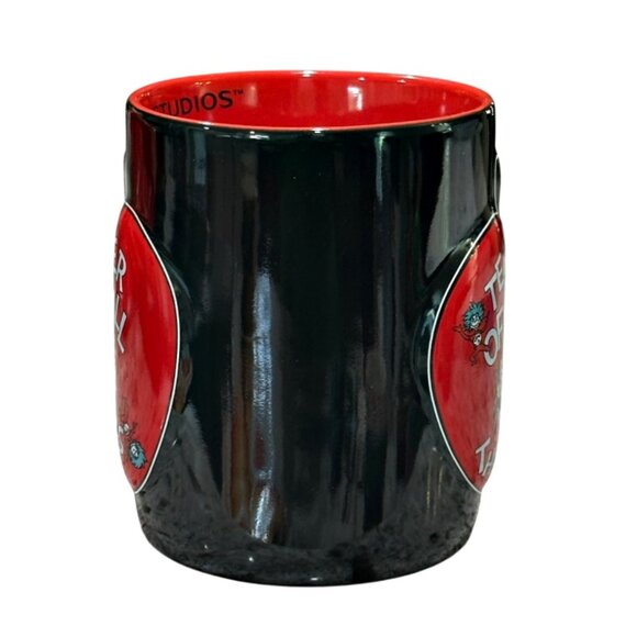 Dr Seuss Cat Hat Universal Studios Coffee Mug Teacher Things Embossed 3D Apple - Picture 3 of 8